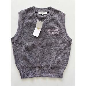 Maison Kitsune Women’s Maison Kitsune Handwriting Cropped Vest L NWT!